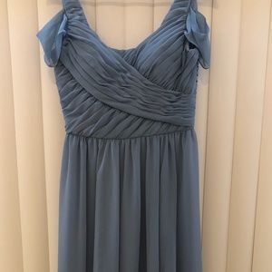 Slate blue prom/bridesmaid dress